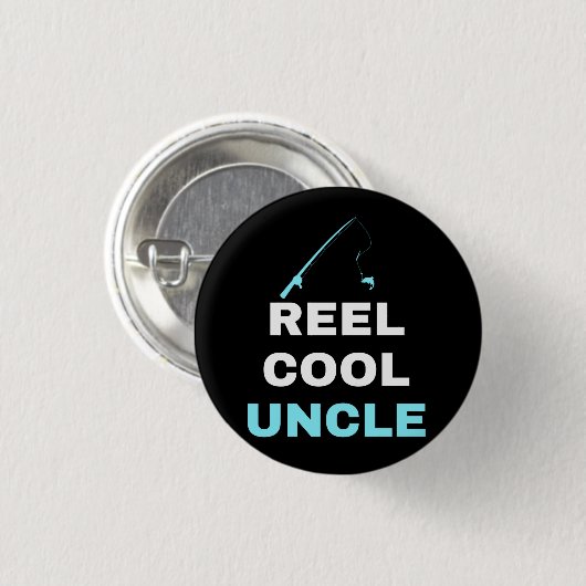 Badge Rond 2,50 Cm Oncle cool (Devant & derrière)