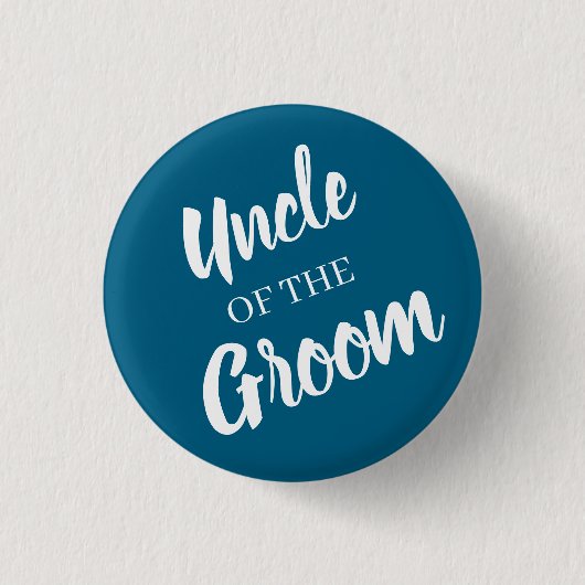 Badge Rond 2,50 Cm Oncle du mariage du marié Bouton (Devant)
