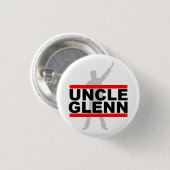 Badge Rond 2,50 Cm Oncle Glenn Shadow Buttons (Devant & derrière)
