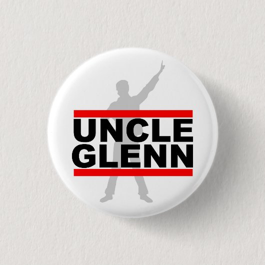 Badge Rond 2,50 Cm Oncle Glenn Shadow Buttons (Devant)