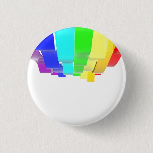 Badge Rond 2,50 Cm Ondes Rainbow (Devant)