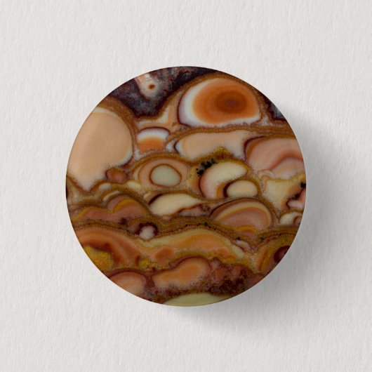 Badge Rond 2,50 Cm Onyx à taches brunes (Devant)