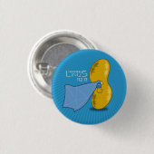 Badge Rond 2,50 Cm OP : Bouton de Linus (Devant & derrière)
