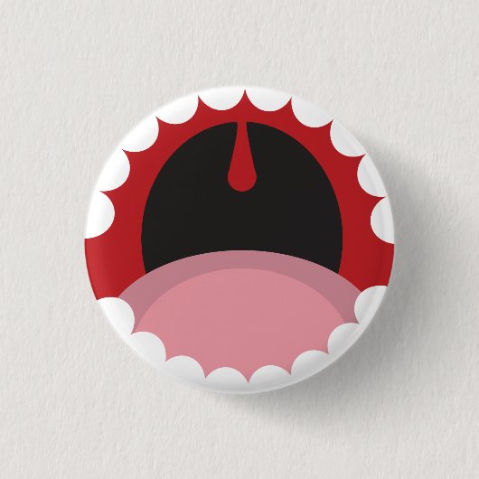Badge Rond 2,50 Cm Open mouth (Devant)