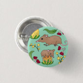 Badge Rond 2,50 Cm Opossum miel (Devant & derrière)