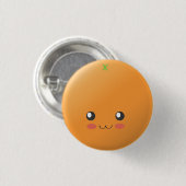 Badge Rond 2,50 Cm Orange - orange (Devant & derrière)