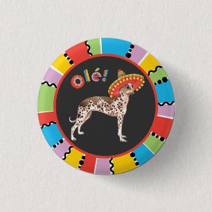 Badge Rond 2,50 Cm Orchidée péruvienne d'Inca de fiesta
