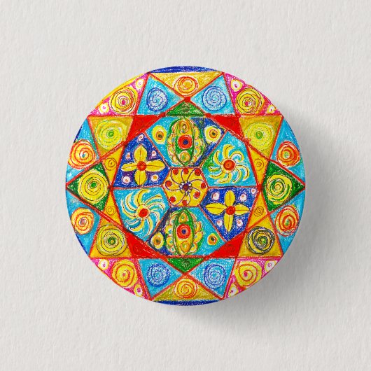 Badge Rond 2,50 Cm ordre Abstrait (Devant)