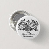 Badge Rond 2,50 Cm Ordre franciscain (Devant & derrière)