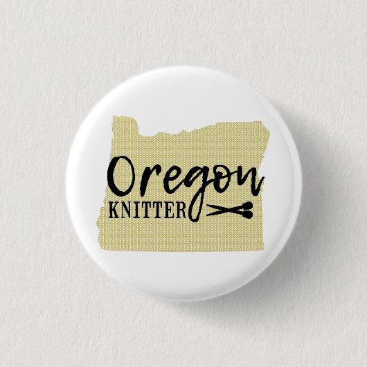 Badge Rond 2,50 Cm Oregon Knitter Black + Gold Crafts (Devant)