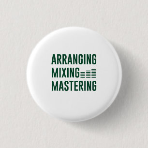 Badge Rond 2,50 Cm Organisation de la musique Mélange mastering