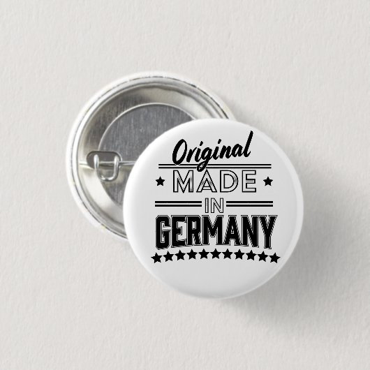 Badge Rond 2,50 Cm Original fabriqué en Allemagne (Devant & derrière)