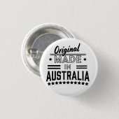Badge Rond 2,50 Cm Original fabriqué en Australie (Devant & derrière)