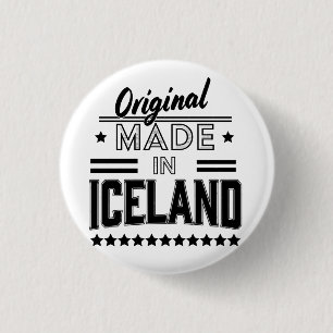 Badge Rond 2,50 Cm Original fabriqué en Islande