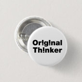 Badge Rond 2,50 Cm Original Thinker (Devant & derrière)