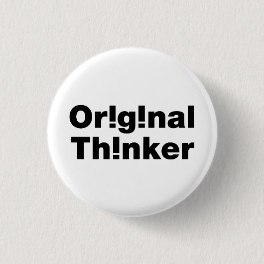 Badge Rond 2,50 Cm Original Thinker (Devant)