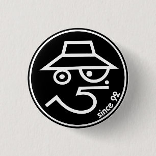 Badge Rond 2,50 Cm Originale Nanna Smith Attire Pin