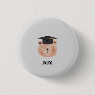 Badge Rond 2,50 Cm Ornement de remise de diplôme Ourson Mignon Clas