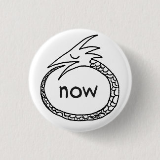Badge Rond 2,50 Cm orouboros maintenant, yo