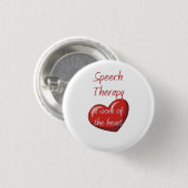 Badge Rond 2,50 Cm Orthophoniste (Devant & derrière)