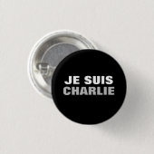 Badge Rond 2,50 Cm OS de Je Suis Charlie (Devant & derrière)
