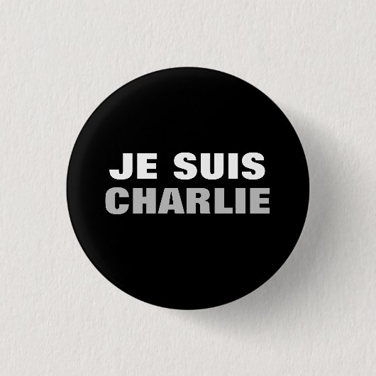 Badge Rond 2,50 Cm OS de Je Suis Charlie (Devant)