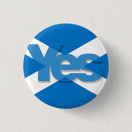 Badge Rond 2,50 Cm Oui Saltire (Devant)