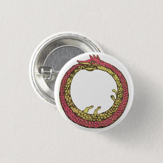 Badge Rond 2,50 Cm ouroboros (Devant & derrière)