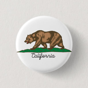 Badge Rond 2,50 Cm Ours de la Californie
