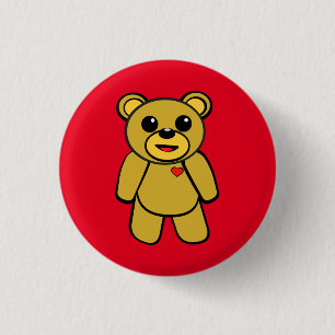 Badge Rond 2,50 Cm Ours de nounours