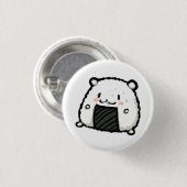 Badge Rond 2,50 Cm ours de sushi (Devant & derrière)