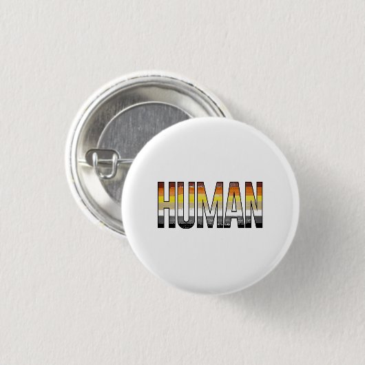 Badge Rond 2,50 Cm Ours Humain (Devant & derrière)