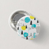 Badge Rond 2,50 Cm Ours polaire (Devant & derrière)