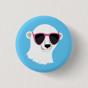 Badge Rond 2,50 Cm Ours polaire cool