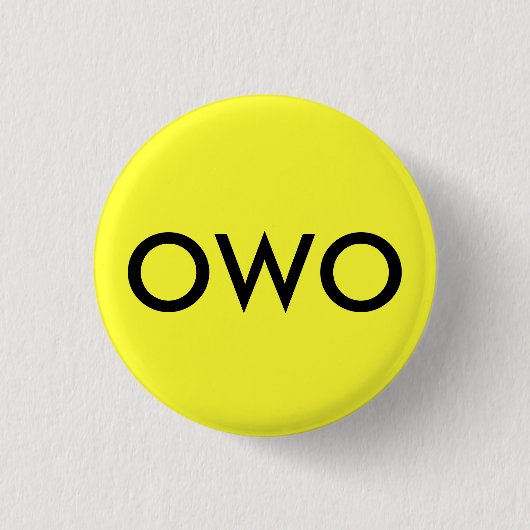 BADGE ROND 2,50 CM OWO (Devant)