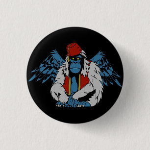 Badge Rond 2,50 Cm Oz Flying Monkey