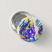 Badge Rond 2,50 Cm Paint Festive Abstrait moderne (Devant & derrière)