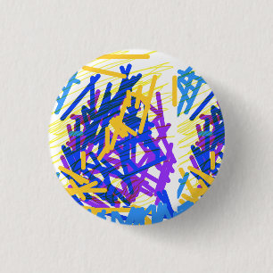Badge Rond 2,50 Cm Paint Festive Abstrait moderne
