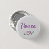 Badge Rond 2,50 Cm paix (Devant & derrière)