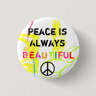 Badge Rond 2,50 Cm Paix