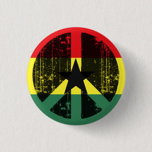 Badge Rond 2,50 Cm Paix au Ghana