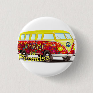 Badge Rond 2,50 Cm Paix pour le bouton 1 de promesse