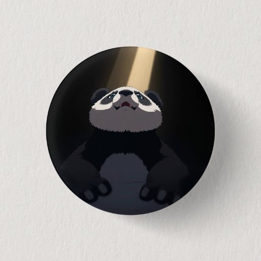 Badge Rond 2,50 Cm Panda d'anime (Devant)