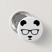 Badge Rond 2,50 Cm Panda geek (Devant & derrière)