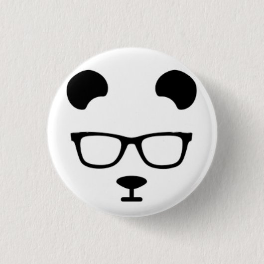 Badge Rond 2,50 Cm Panda geek (Devant)