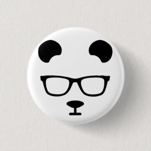 Badge Rond 2,50 Cm Panda geek
