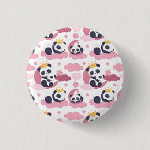 Badge Rond 2,50 Cm Panda Lover   Je Suis Surnommé Panda