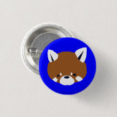 Badge Rond 2,50 Cm Panda rouge (Devant & derrière)