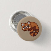 Badge Rond 2,50 Cm Panda rouge (Devant & derrière)