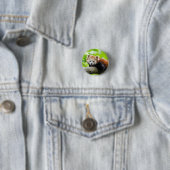 Badge Rond 2,50 Cm Panda rouge (En situation)